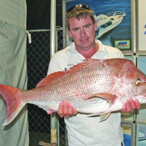 One of the many big snapper caught at the River to Reef Fishing Classic.